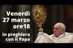 In preghiera con il Papa